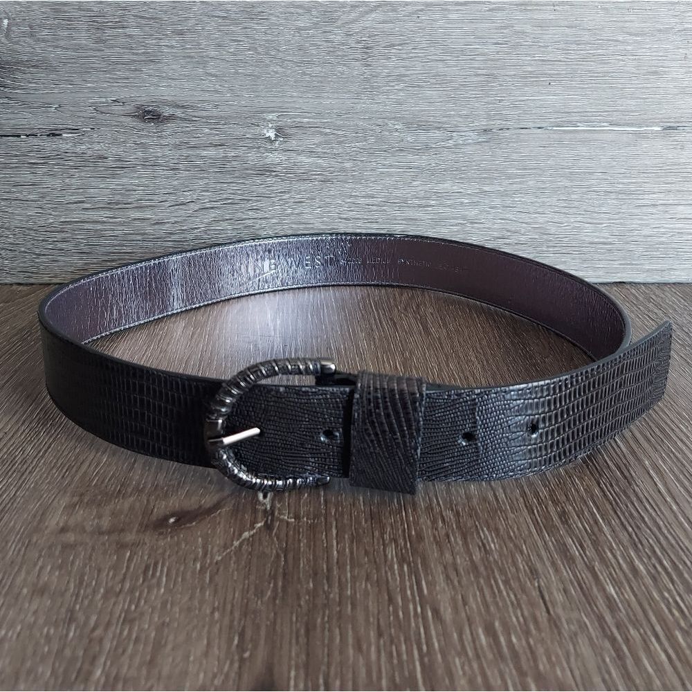 Nine West Lizard Print Belt Medium
